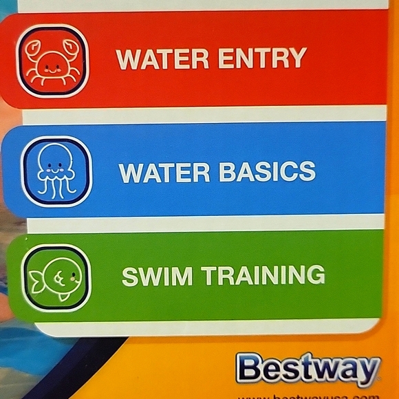 Swim Safe ABC Wondersplash Round 3 Ring Baby Boat Learning Water 0-1 25# - Picture 10 of 12